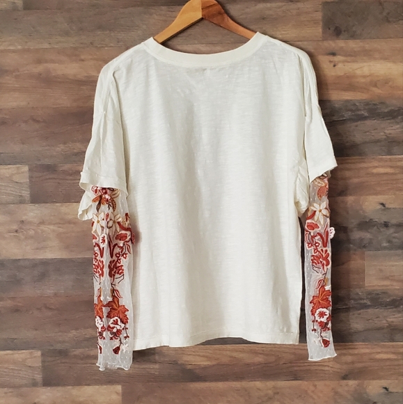 NWT FREE PEOPLE GARDENER TEE S - Picture 6 of 6
